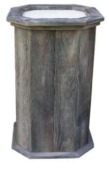 barnwood pedestal