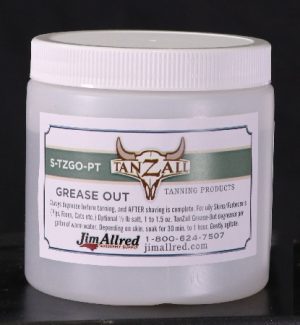 Grease out, bird tanning, bird fat remover, Odor remover, tanzall, tanning, cape tanning, bird taxidermy, taxidermy supplies, taxidermy supply